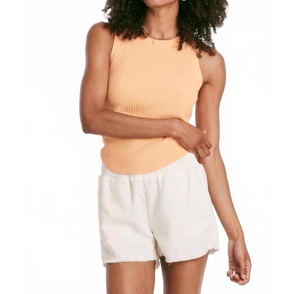 NEW ANOTHER LOVE cora rib tank top in peach
